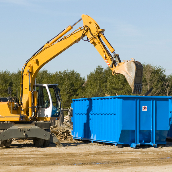 what size residential dumpster rentals are available in Millstone Township New Jersey